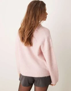 Gina Tricot Soft Knit Sweater In Light Pink For Women -Curated Apparel Shop 207736623 4