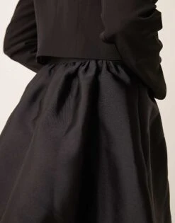 Gina Tricot Structured Puffball Mini Skirt In Black For Women -Curated Apparel Shop 207736629 5