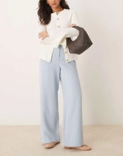 Gina Tricot Braided Weave Small Tote Handbag With Twisted Handle In Brown For Women -Curated Apparel Shop 207737622 3