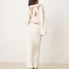 Gina Tricot Co-ord Chunky Rib Knitted In Cream -Curated Apparel Shop 207787731 4