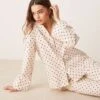 Gina Tricot Mix And Match Flannel Pyjama Shirt Top In Red And Cream Heart Print For Women White Heart Print -Curated Apparel Shop 207787905 1 whiteheartprint