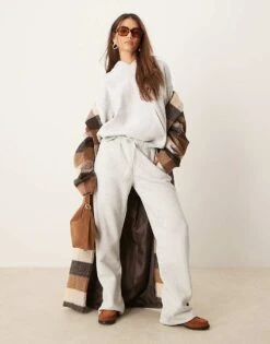 Gina Tricot Relaxed Hoodie In Light Grey Melange For Women -Curated Apparel Shop 207810191 3