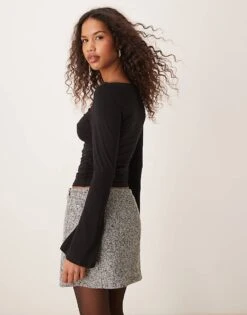 Gina Tricot Soft Touch Boatneck Top In Black For Women -Curated Apparel Shop 207810274 4