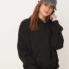 Gina Tricot Relaxed Hoodie In Black For Women -Curated Apparel Shop 207810302 1 black