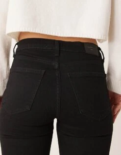 Gina Tricot Low Rise Flare Leg Stretch Jeans In Clean Black For Women -Curated Apparel Shop 207810359 4