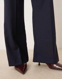 Gina Tricot Tailored Wide Leg Trousers In Navy Blue For Women -Curated Apparel Shop 207810412 3