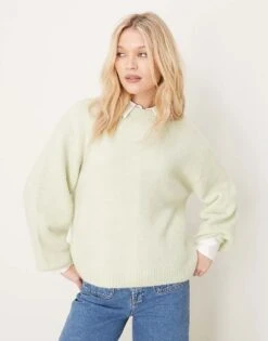 Gina Tricot Supersoft Knitted Sweater 10 Gina Tricot Supersoft Knitted Sweater -Curated Apparel Shop 207913667 1 lightgreen 1