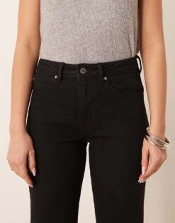 Gina Tricot Mid Rise Bootcut Flare Stretch Jeans In Clean Black For Women -Curated Apparel Shop 207913758 4