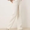 Gina Tricot Loose Fit Straight Leg Joggers In Cream For Women -Curated Apparel Shop 207913791 1 cream