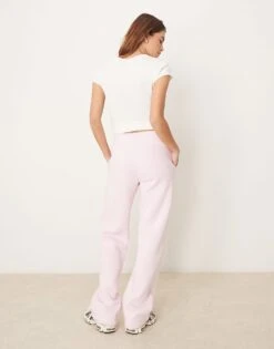Gina Tricot Co-ord Loose Fit Straight Leg Joggers In Pink For Women -Curated Apparel Shop 207913825 4