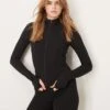 Gina Tricot Soft Touch Sports Seamless Zip Up Jacket In Black For Women -Curated Apparel Shop 207913834 1 black