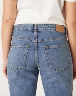 Gina Tricot Straight Leg Jeans In Midwash Blue For Women -Curated Apparel Shop 207952744 4